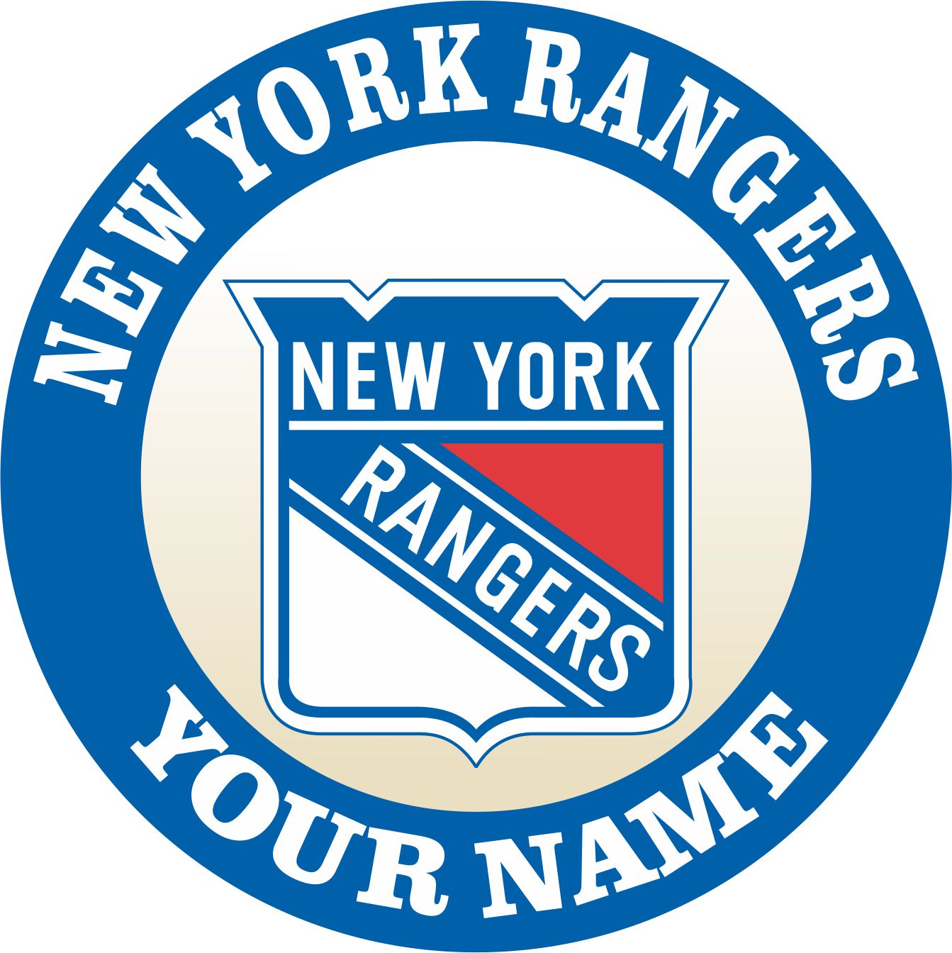 New York Rangers Customized Logo iron on paper